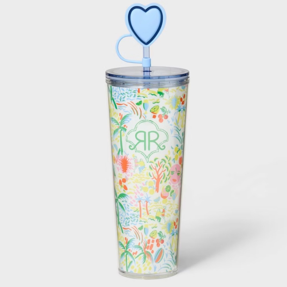 Roller Rabbit Target Vacation Tritan 24 oz Travel Cup w/Covered Straw IN HAND